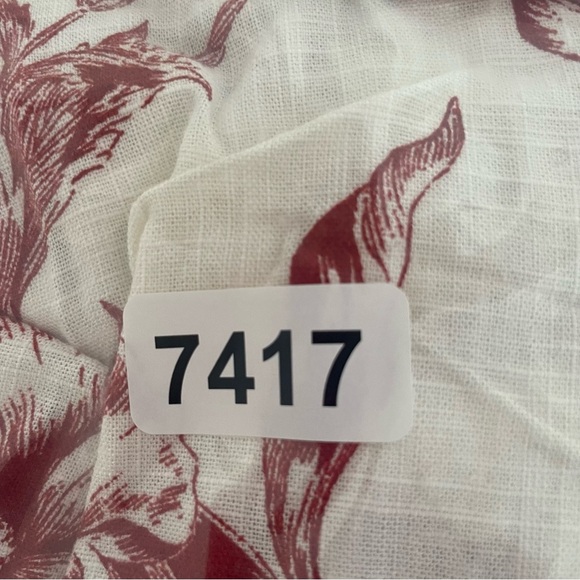 Zara white red floral print wrap top 37417 - Picture 9 of 9